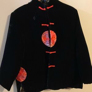 *Beautiful Mandarin style woman’s reversible jacket.